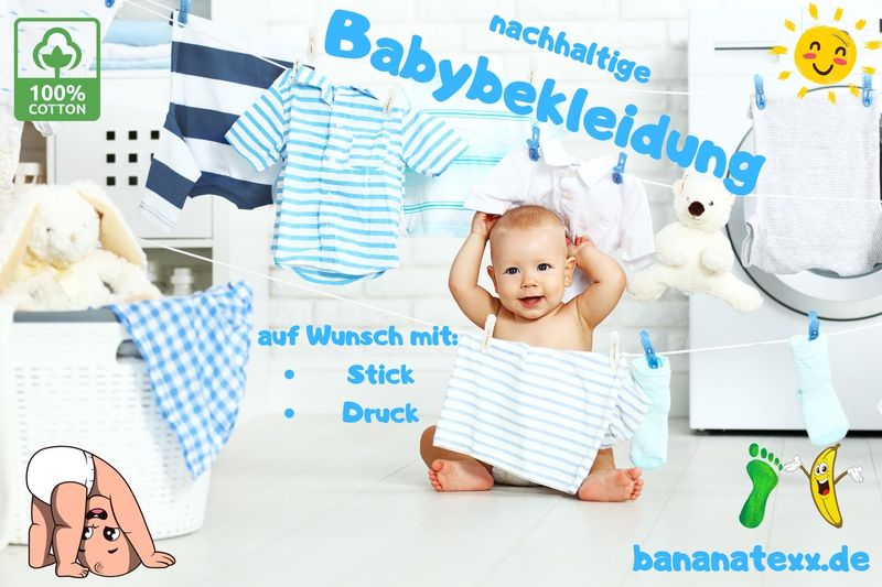Babybekleidung bei Bananatexx: Zarte Designs, großes Statement