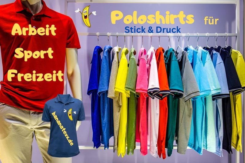 Poloshirts: Ein vielseitiges Statement-Textil, bestickt oder bedruckt nach Ihrem Wunsch